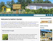 Tablet Screenshot of hattiesgarden.com